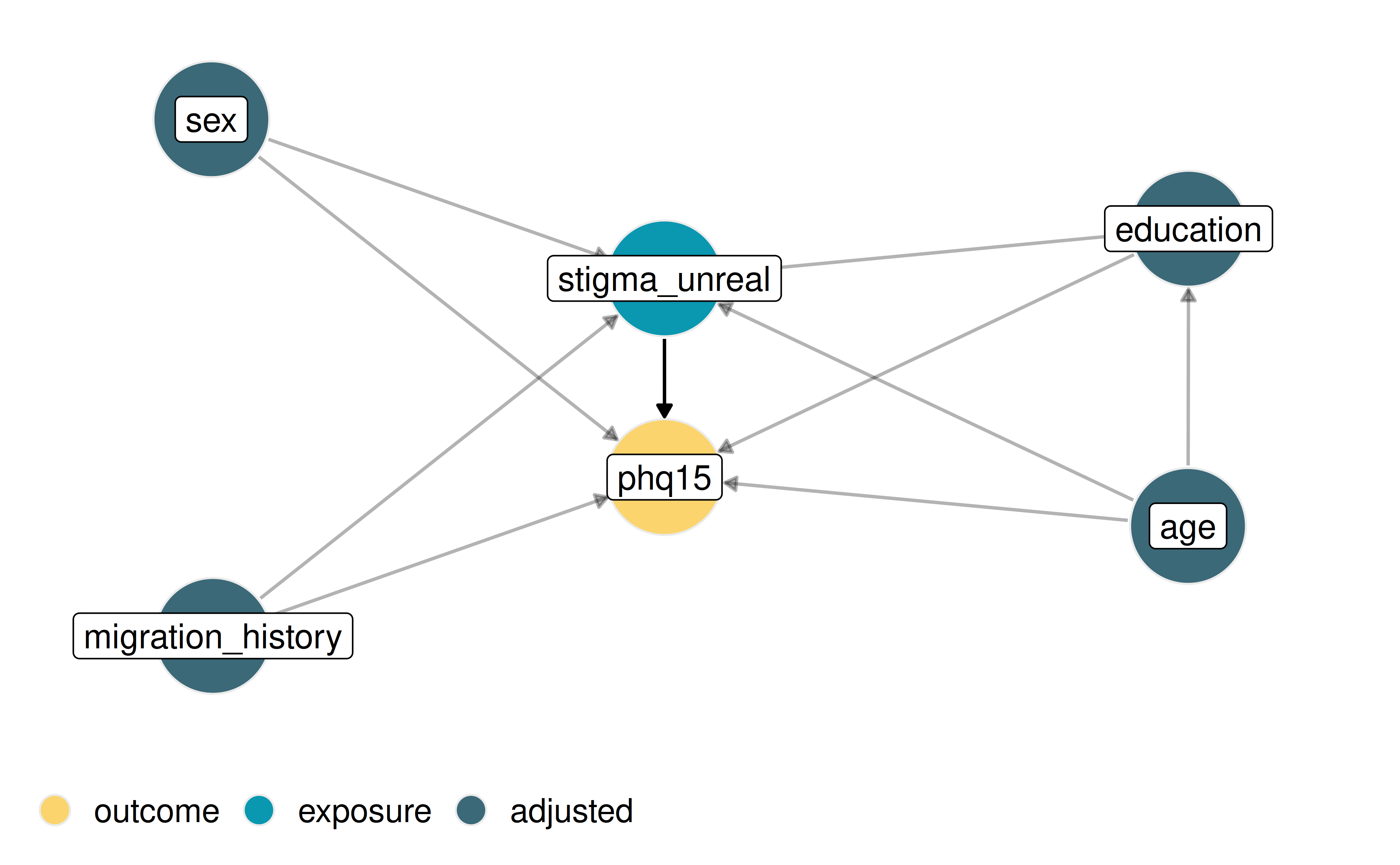 Figure 2: DAG of our theoretical causal assumptions