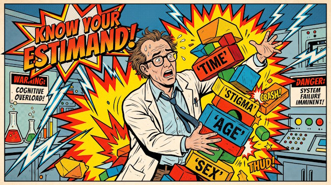 "Just control for everything in the DAG", they said. The cognitive overload of searching for an estimand without a clear post-estimation strategy